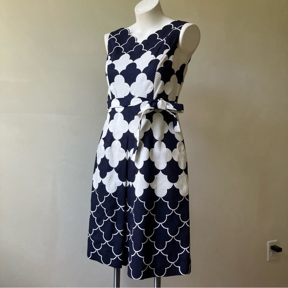 Talbots | Scallop Neck A Line Sleeveless Mini Dress - Picture 1 of 14